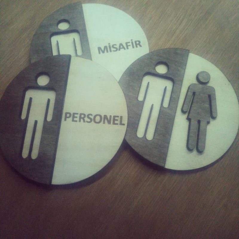 ahşap yönlendirme wc tabelası ahşap yönlendirme wc tabelası